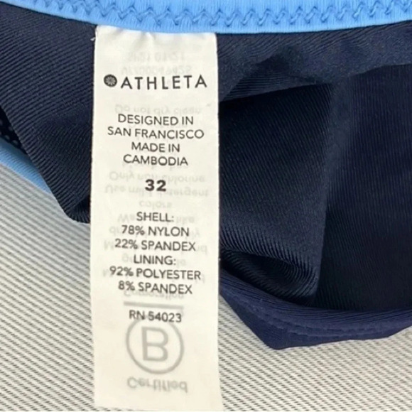 NWT Athleta Colorblock One Piece Swimsuit Size 32/6 - Picture 4 of 11